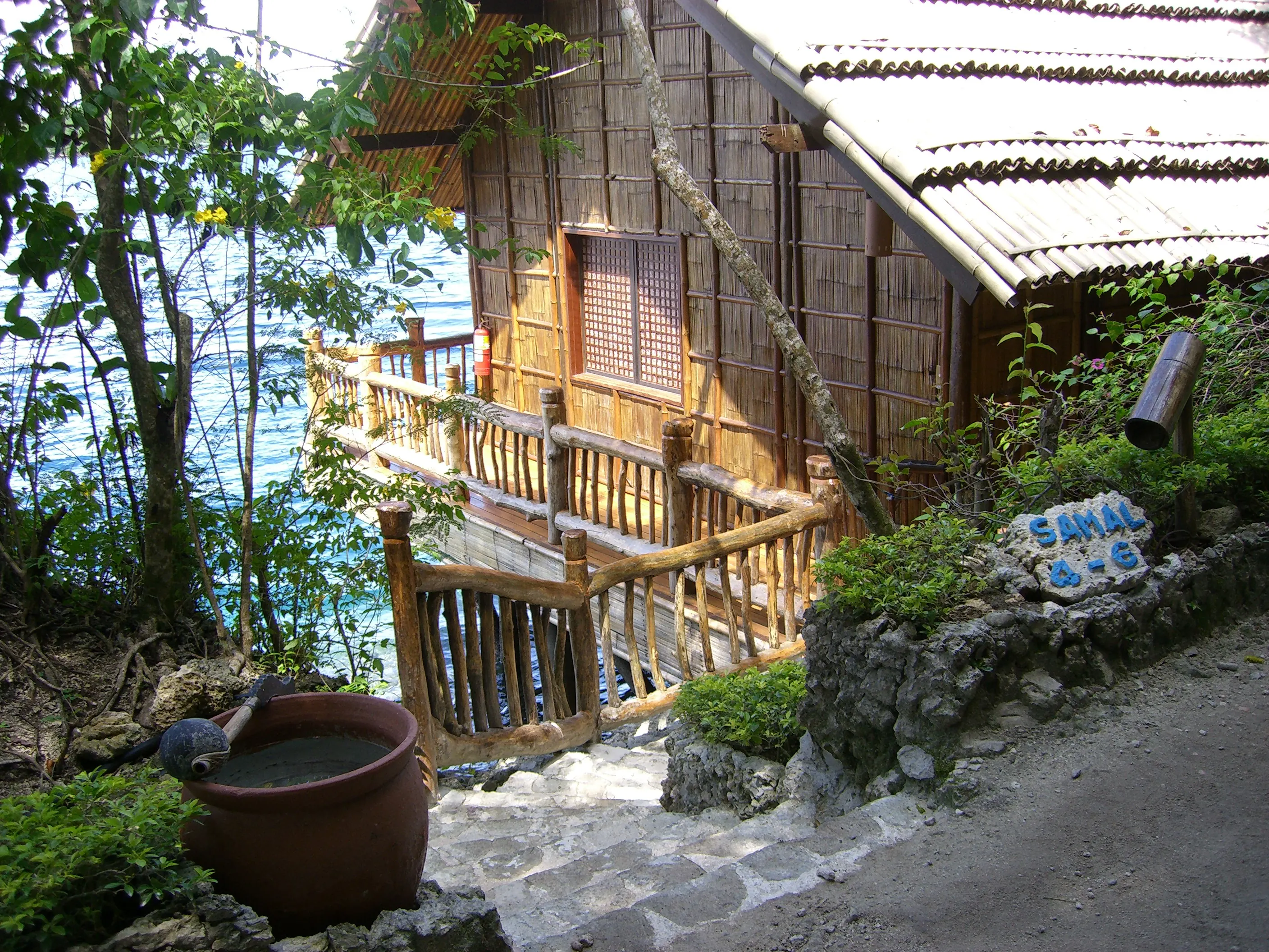 2006 Feb - My hotel room entrance in Samal island - Davao